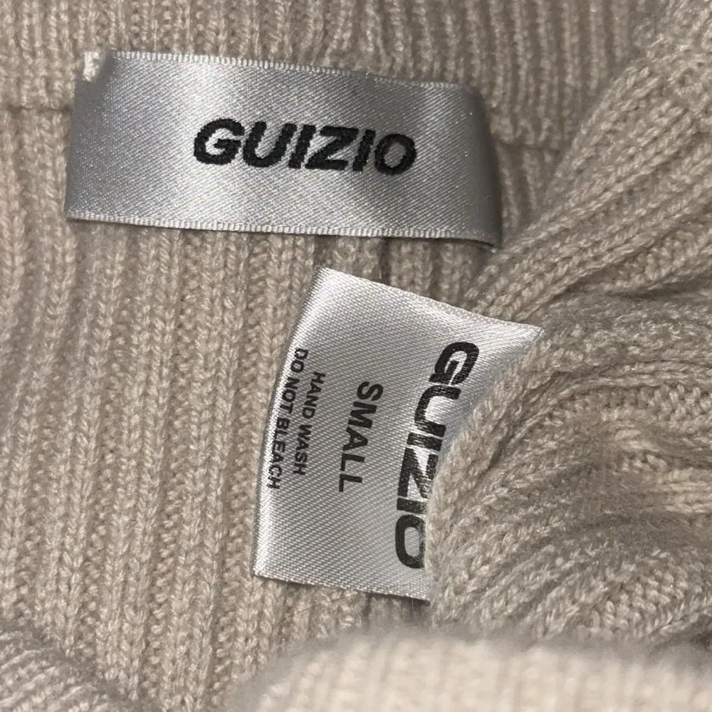 GUIZIO Rib Knit Tie Pant in Light Oat Small Revolve Cashmere